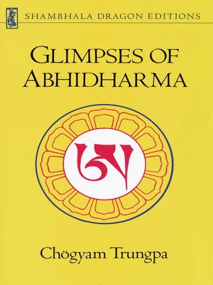 cover image of Glimpses of Abhidharma